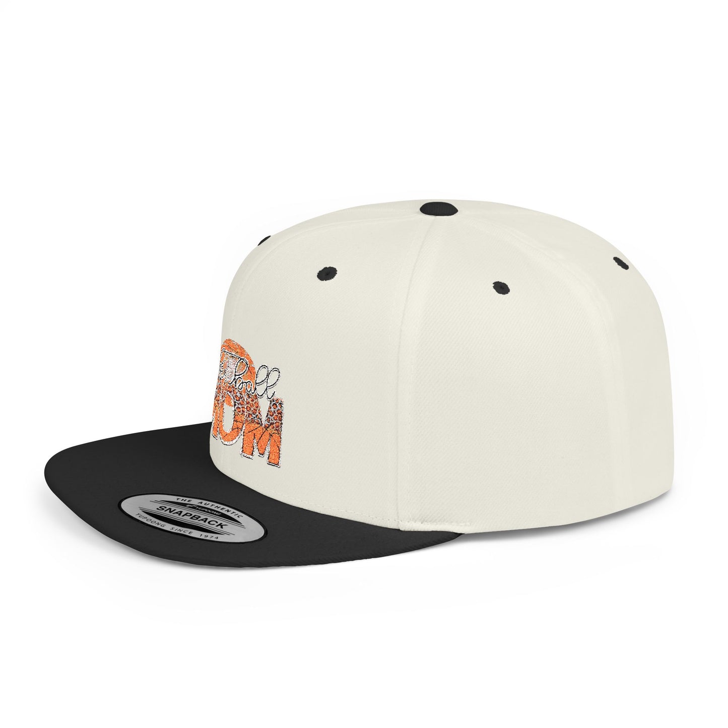 Women's Flat Snapback Cap Basketball  Mom – Ideal Gift for Sports Moms