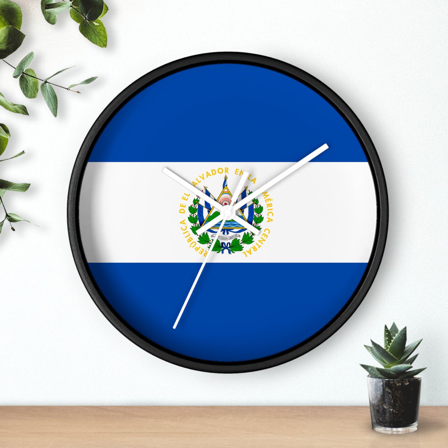 El Salvador Flag Wall Clock - Stylish Home Decor for Patriotism