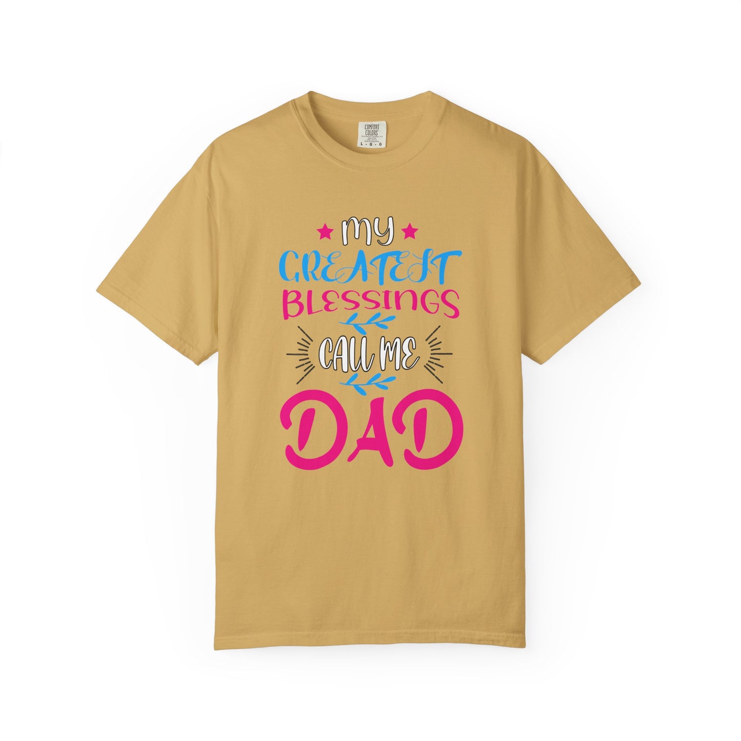 Men's Fatherhood Personalized Blessings T-Shirt