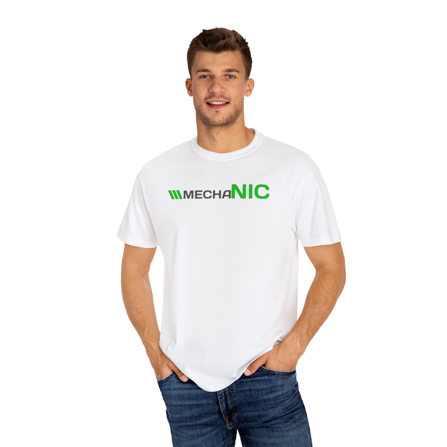 MechaNIC Unisex Garment-Dyed T-Shirt - Stylish Graphic Tee for Tech Enthusiasts
