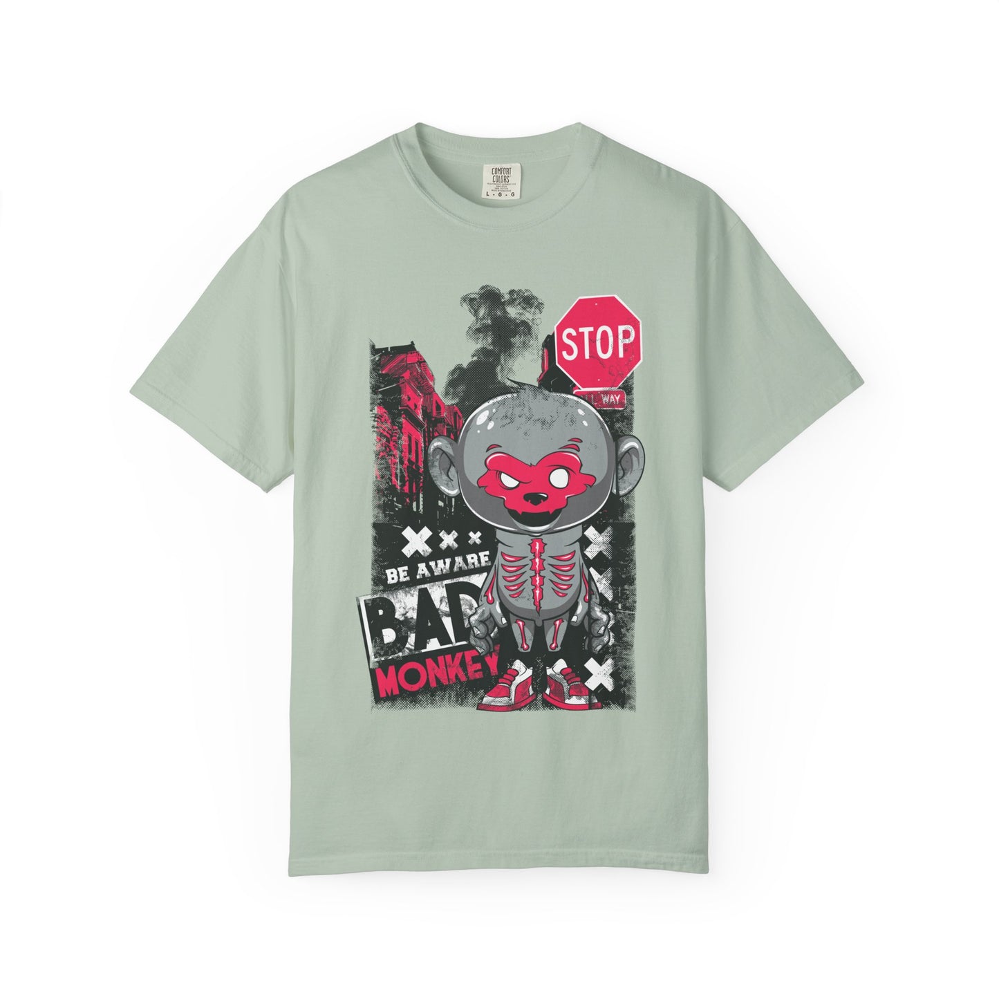 Unisex Street Style Graphic Tee - 'Beware the Bad Monkey'