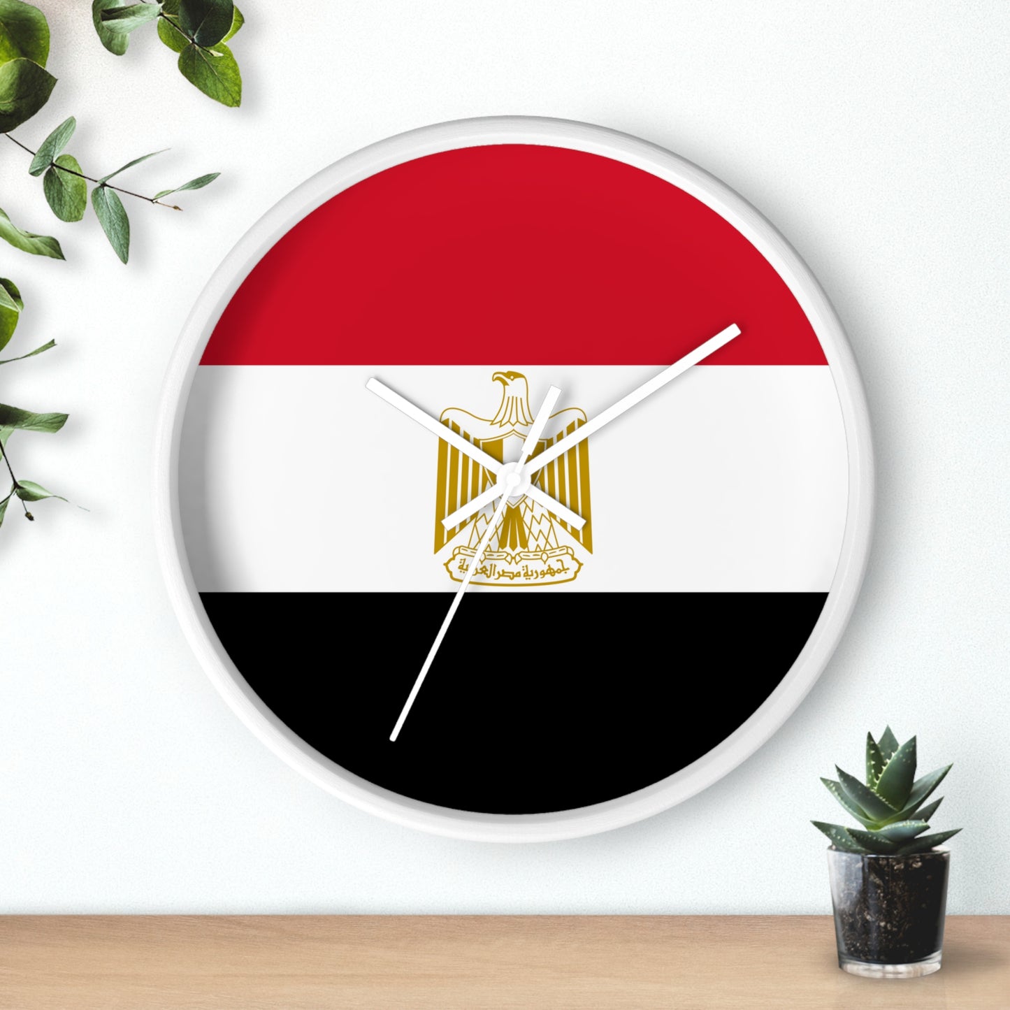Egyptian Flag Wall Clock - Stylish Home Decor for National Holidays
