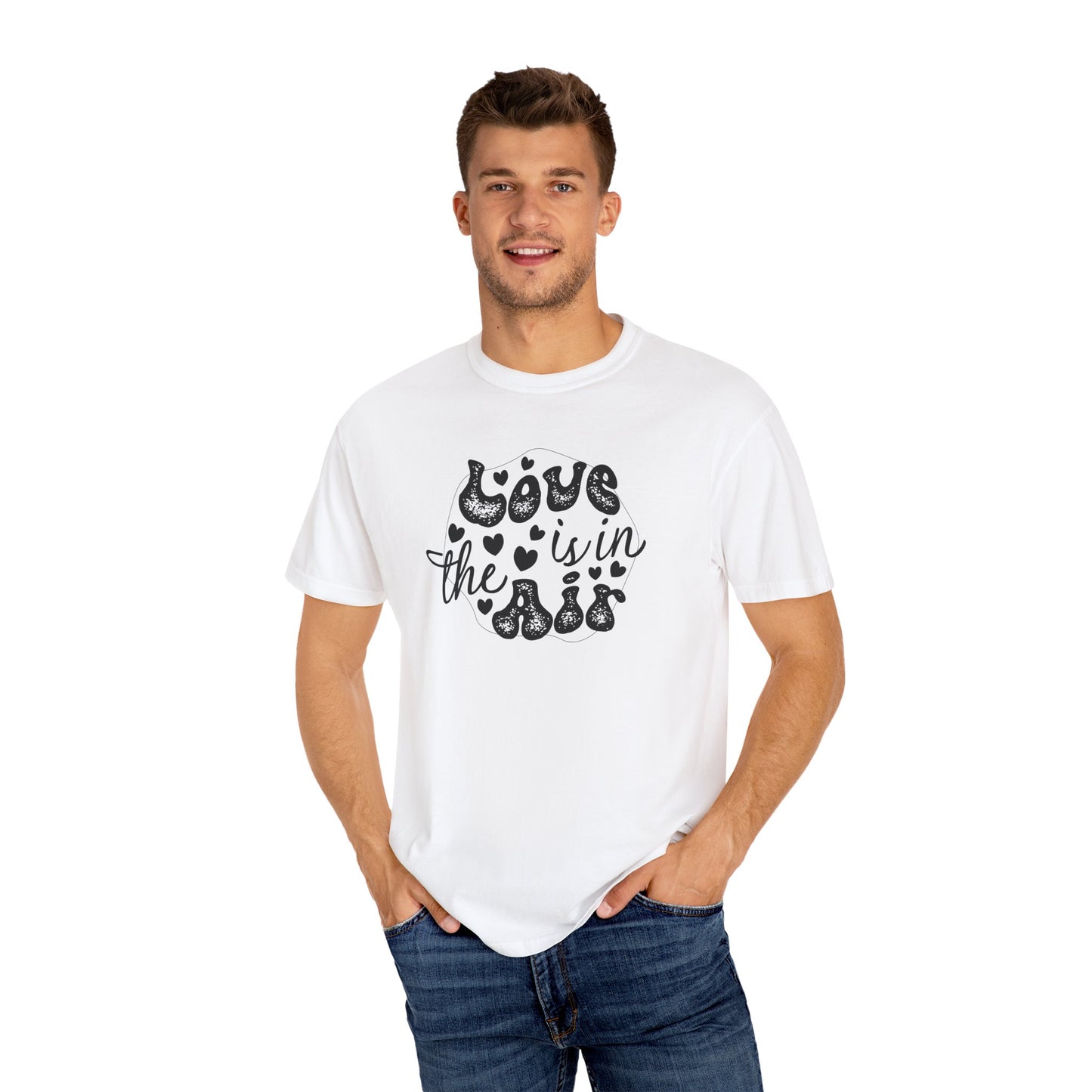 Women Graphic T-Shirt Love Is In The Air for Valentine's Day