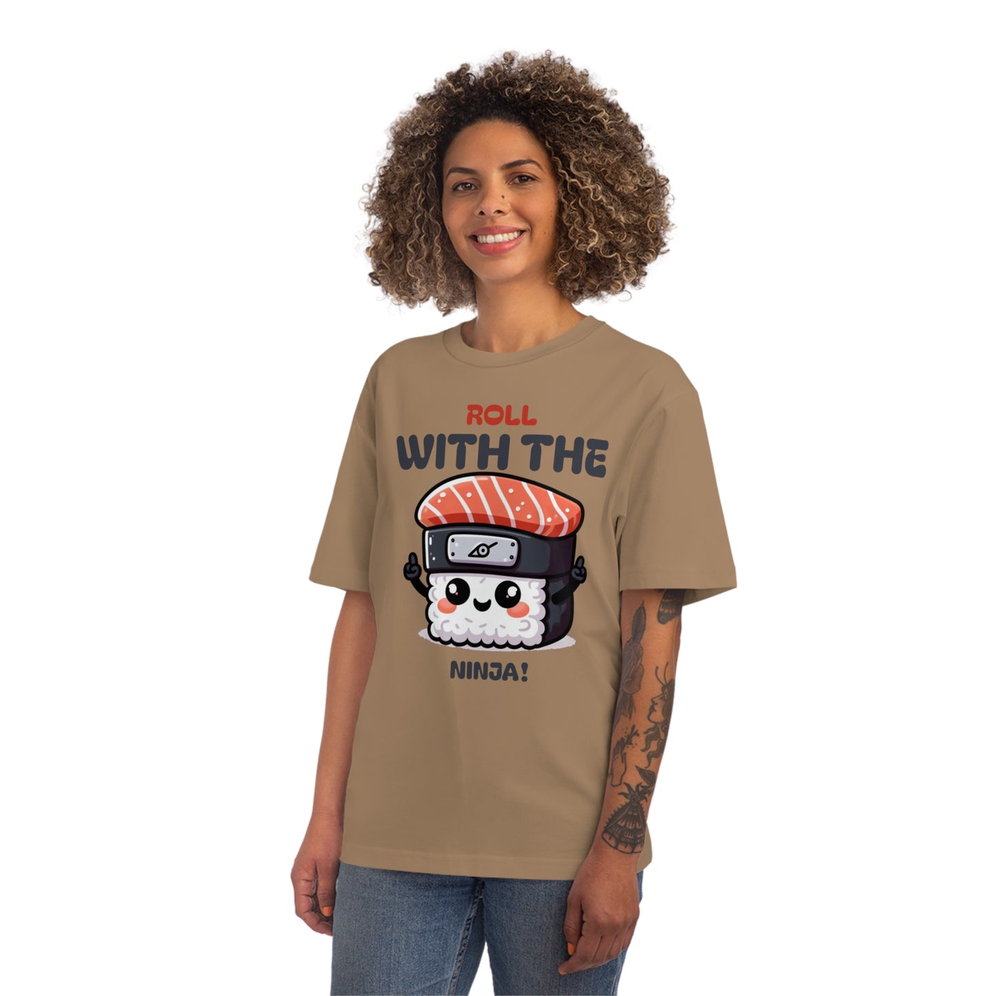Cute Sushi Ninja Men's T-Shirt | Roll with the Ninja