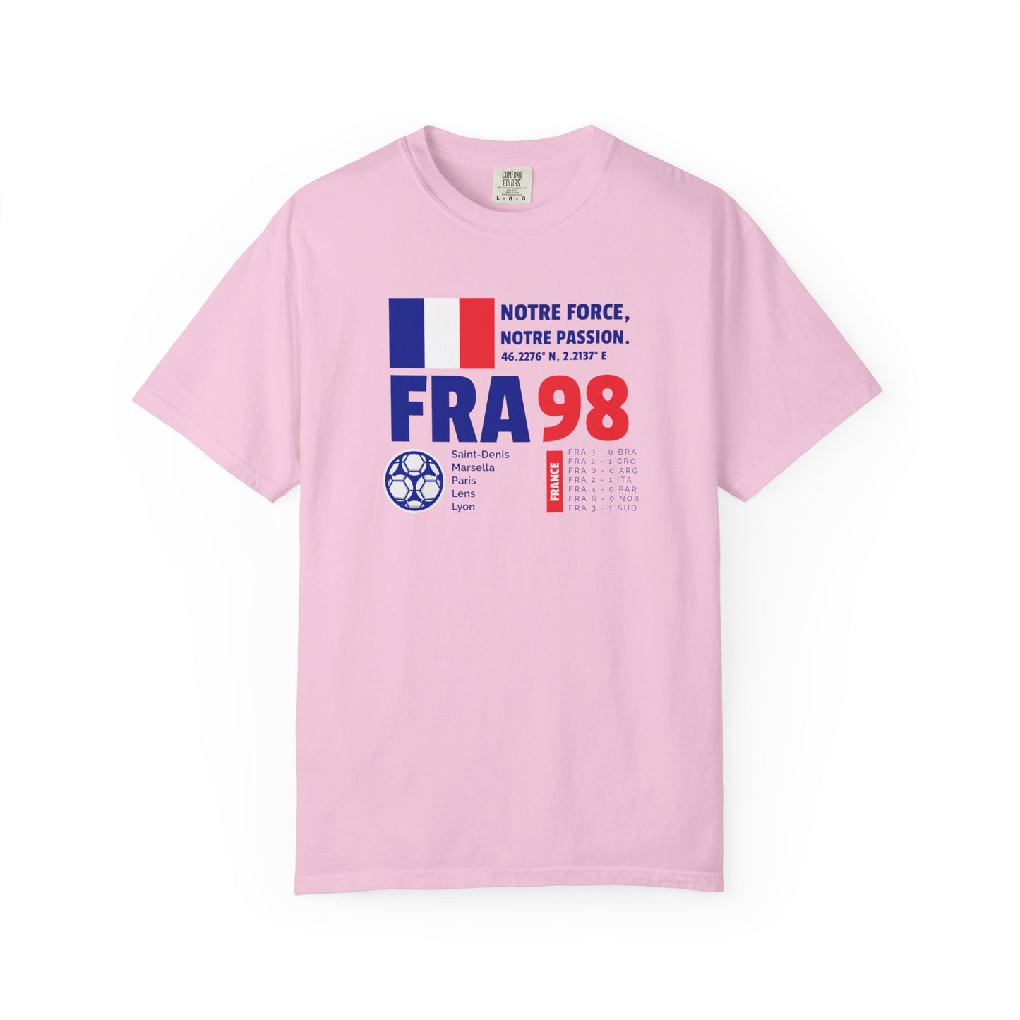 Unisex T-shirt France 98 Victory Celebrate French Passion