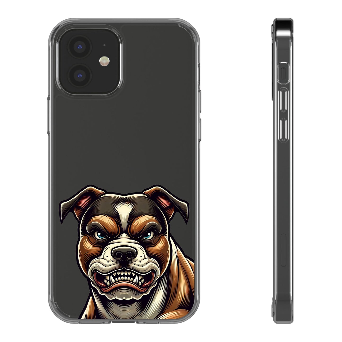 Pit Bull Print Clear Case - Perfect for Pet Lovers