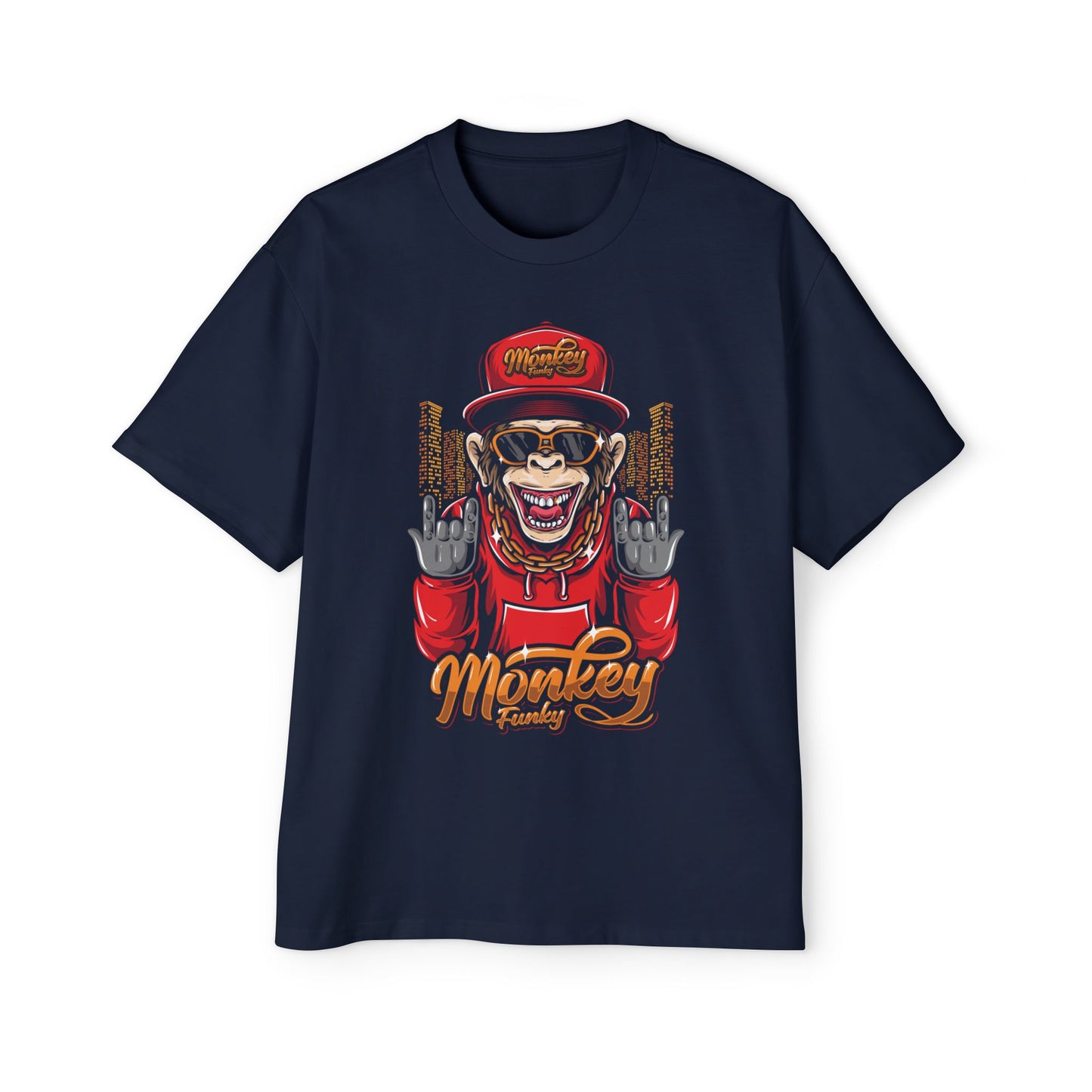 Men's Oversized Tee - Cool Monkey Graphic Tee for Casual Wear