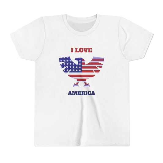 Patriotic Youth Tee - I Love America Patriotic Pride