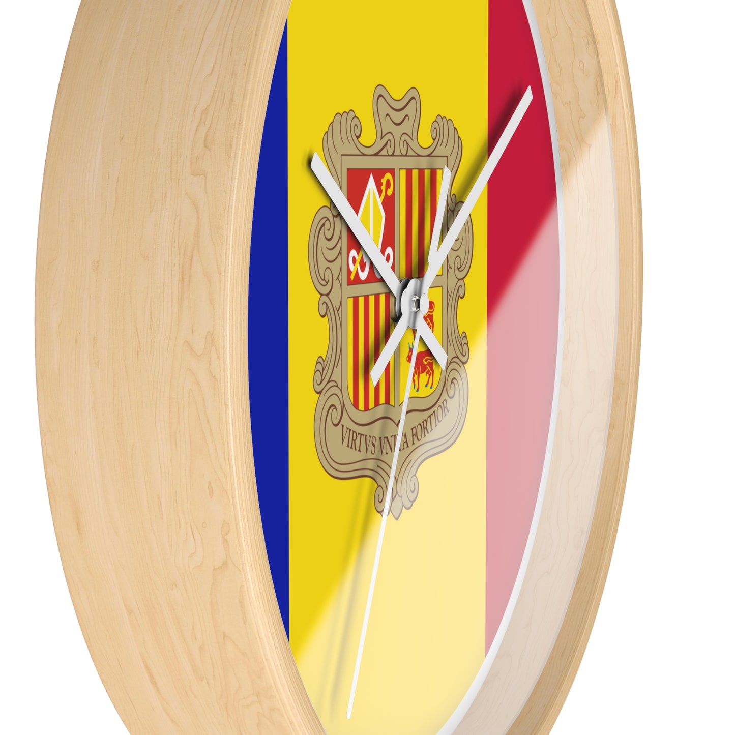 Andorra Flag Wall Clock - Vibrant Home Decor for National Pride & Celebrations