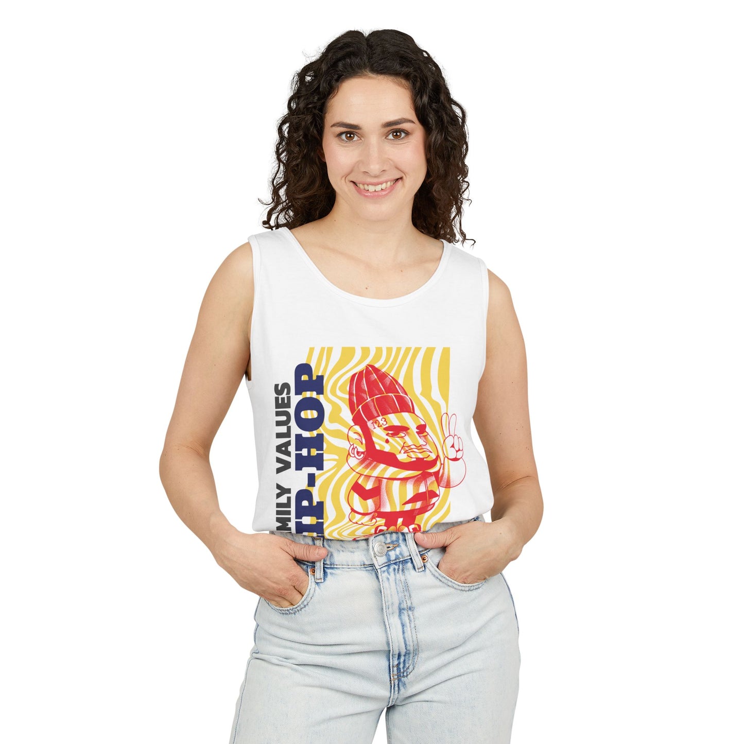 Men's Hip-Hop Vibes Tank Top Graphic Family Values