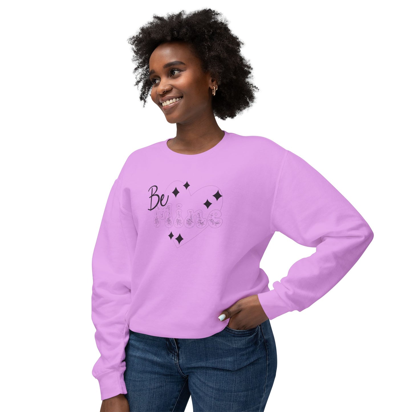 Women Sweatshirt Be Mine - Perfect for Valentine's Day Outfit