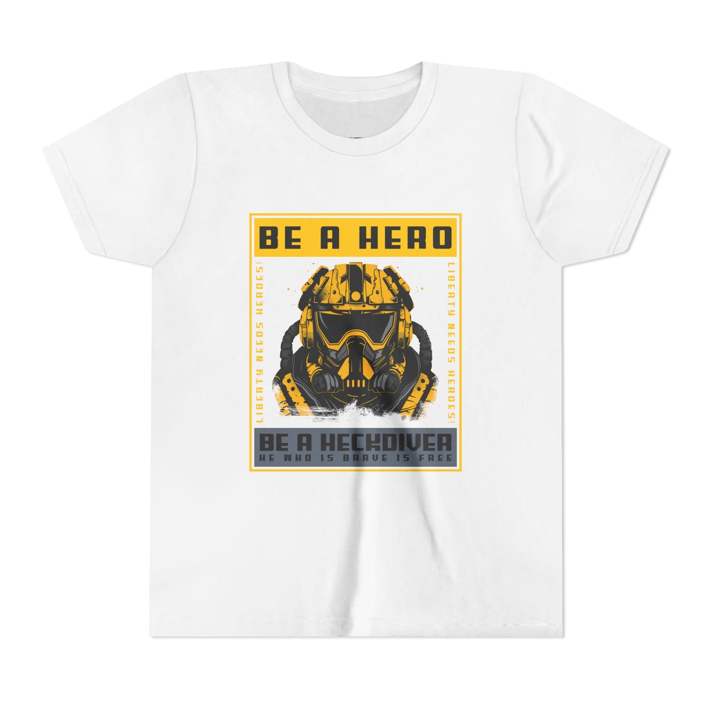 "Be a Hero" Youth Graphic T-shirt – Empowering the Next Generation of Heroes