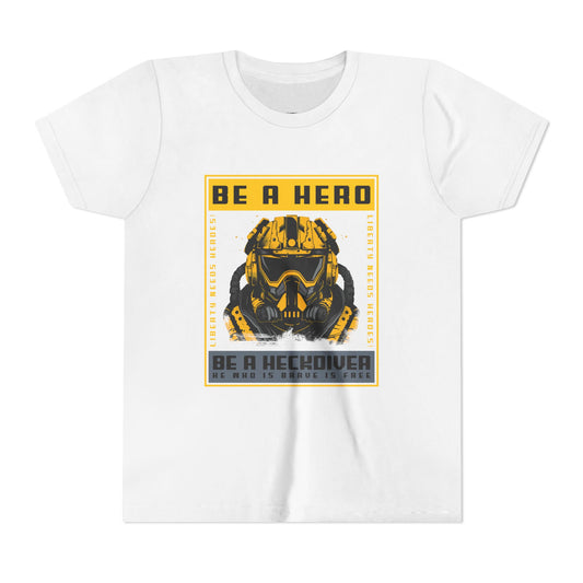 "Be a Hero" Youth Graphic T-shirt – Empowering the Next Generation of Heroes