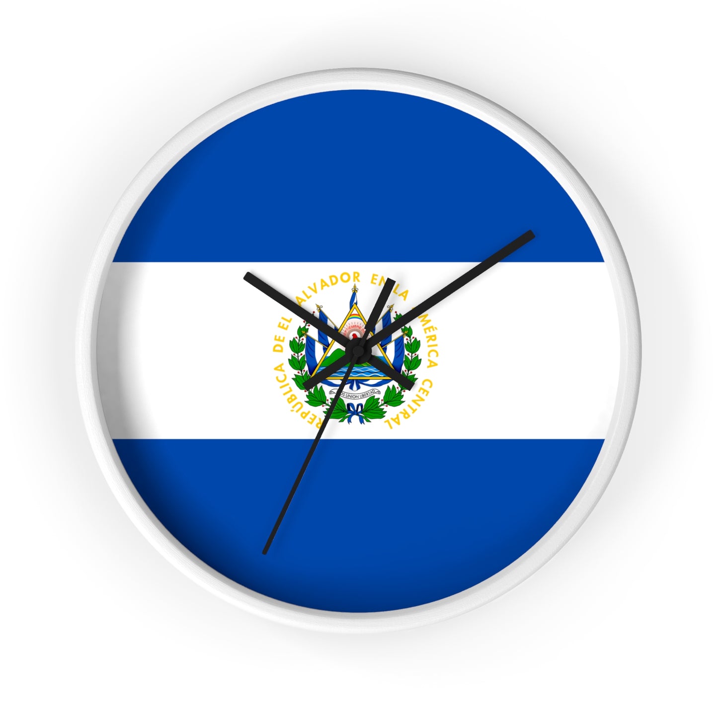 El Salvador Flag Wall Clock - Stylish Home Decor for Patriotism