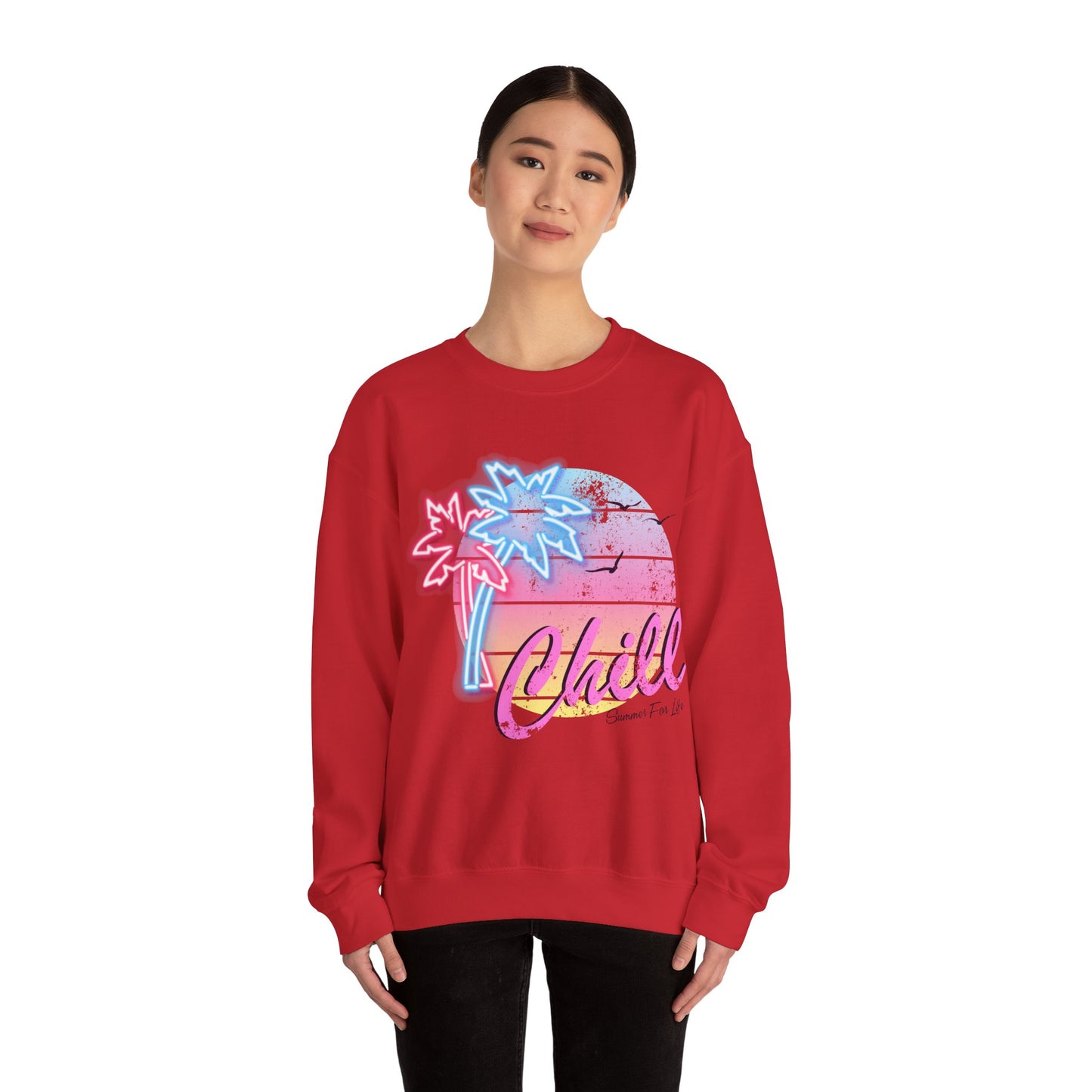 Chill Summer Vibes Unisex Crewneck Sweatshirt