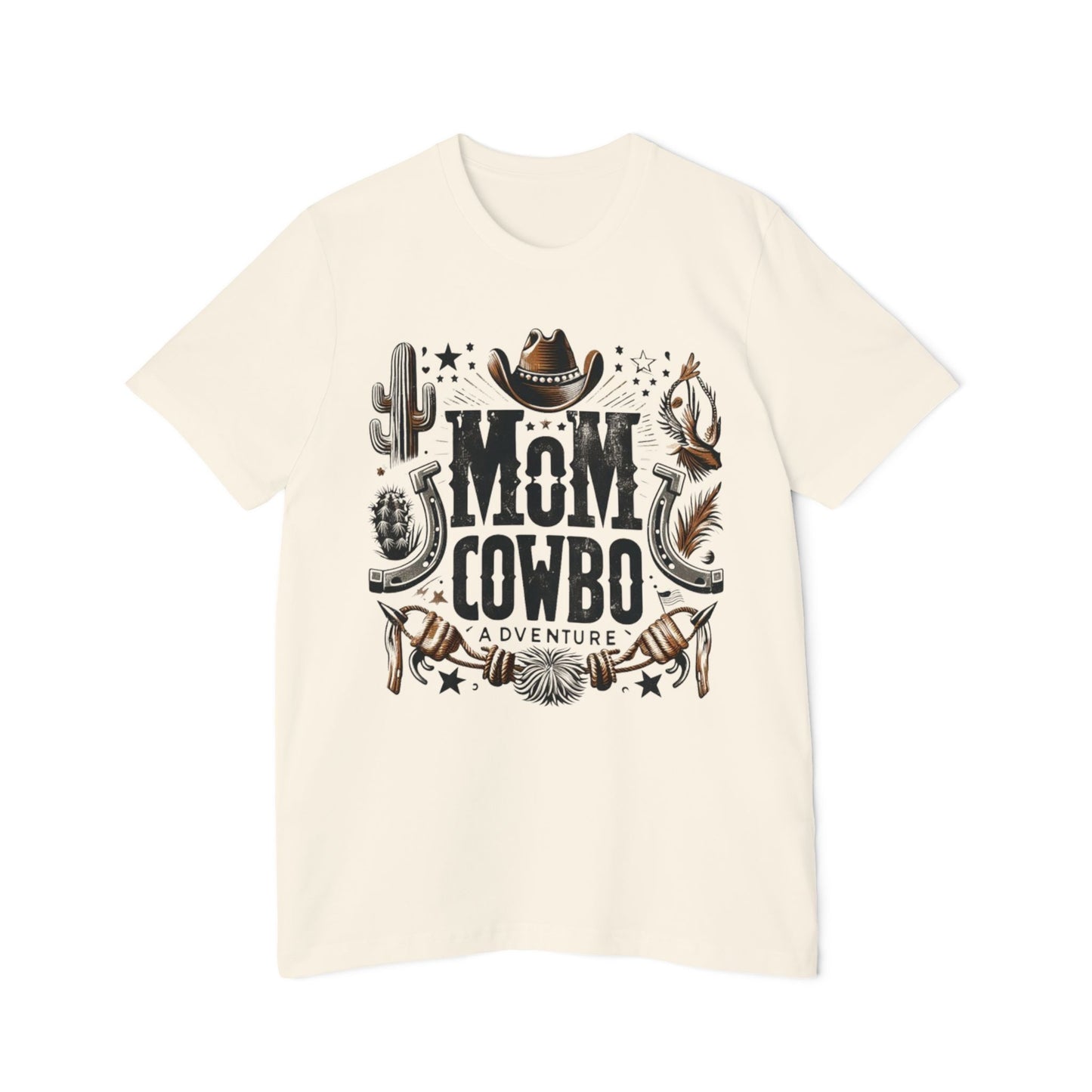Mom Cowboy T-Shirt for Women – USA-Made Western Enthusiast Tee