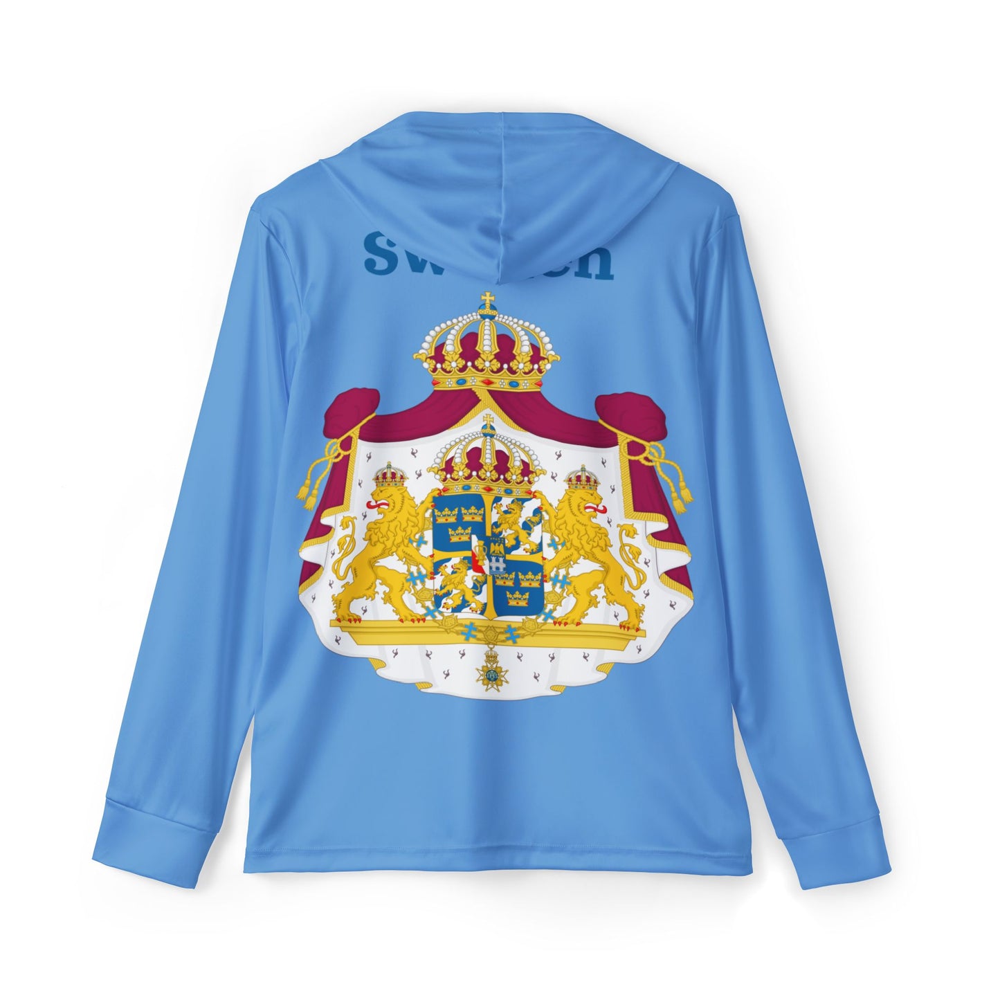 Men's Sports Warmup Hoodie with Sweden Flag