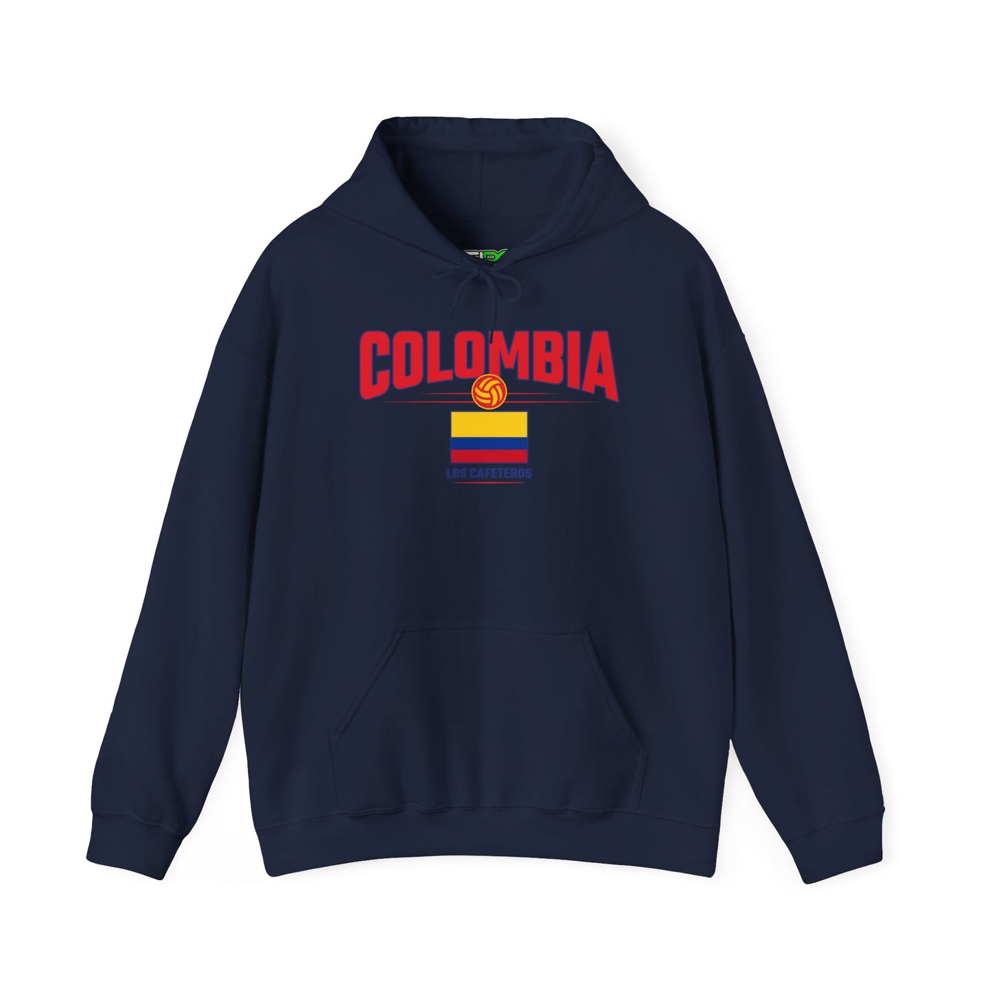 Unisex Hoodie Love Colombia Sweatshirt with Flag Design