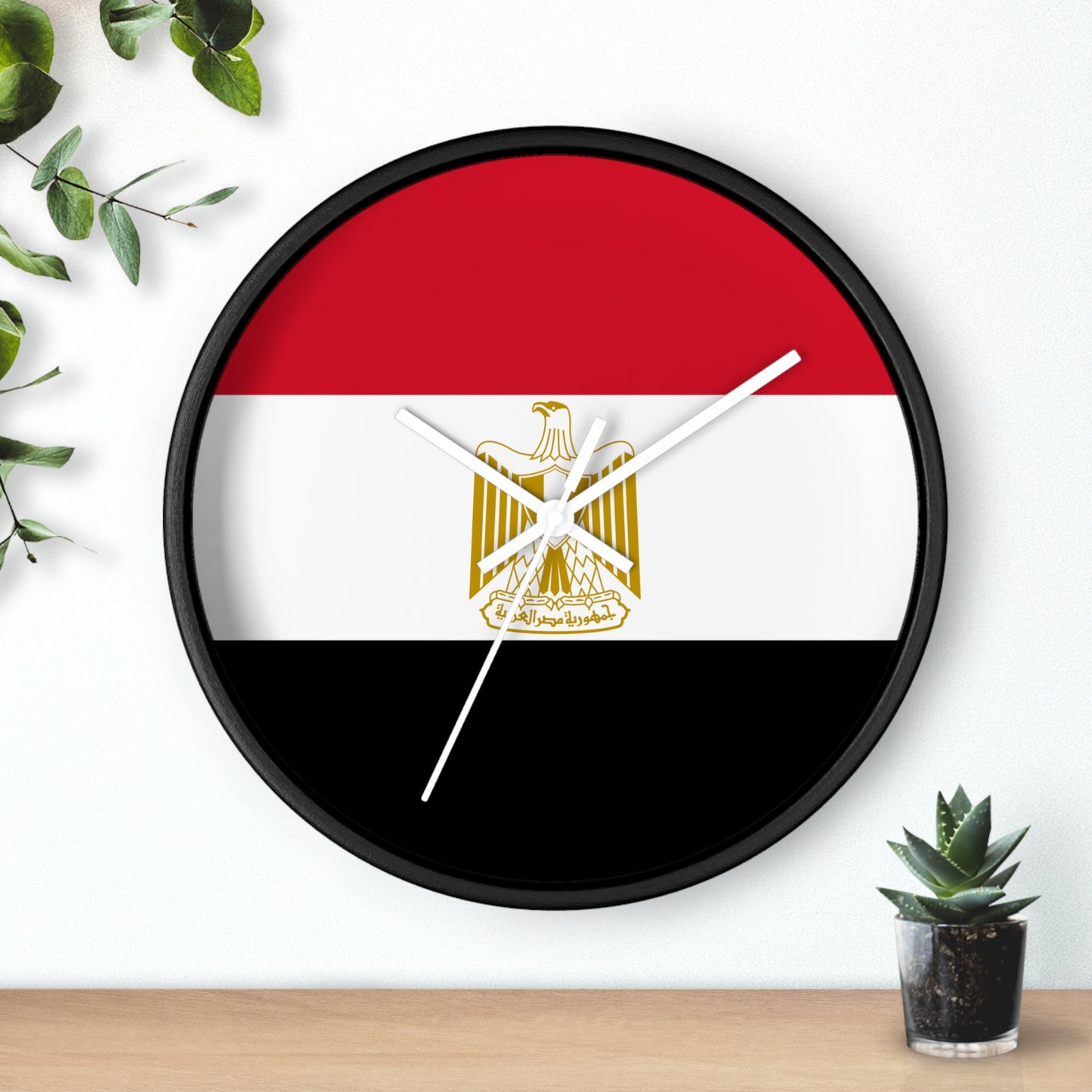 Egyptian Flag Wall Clock - Stylish Home Decor for National Holidays