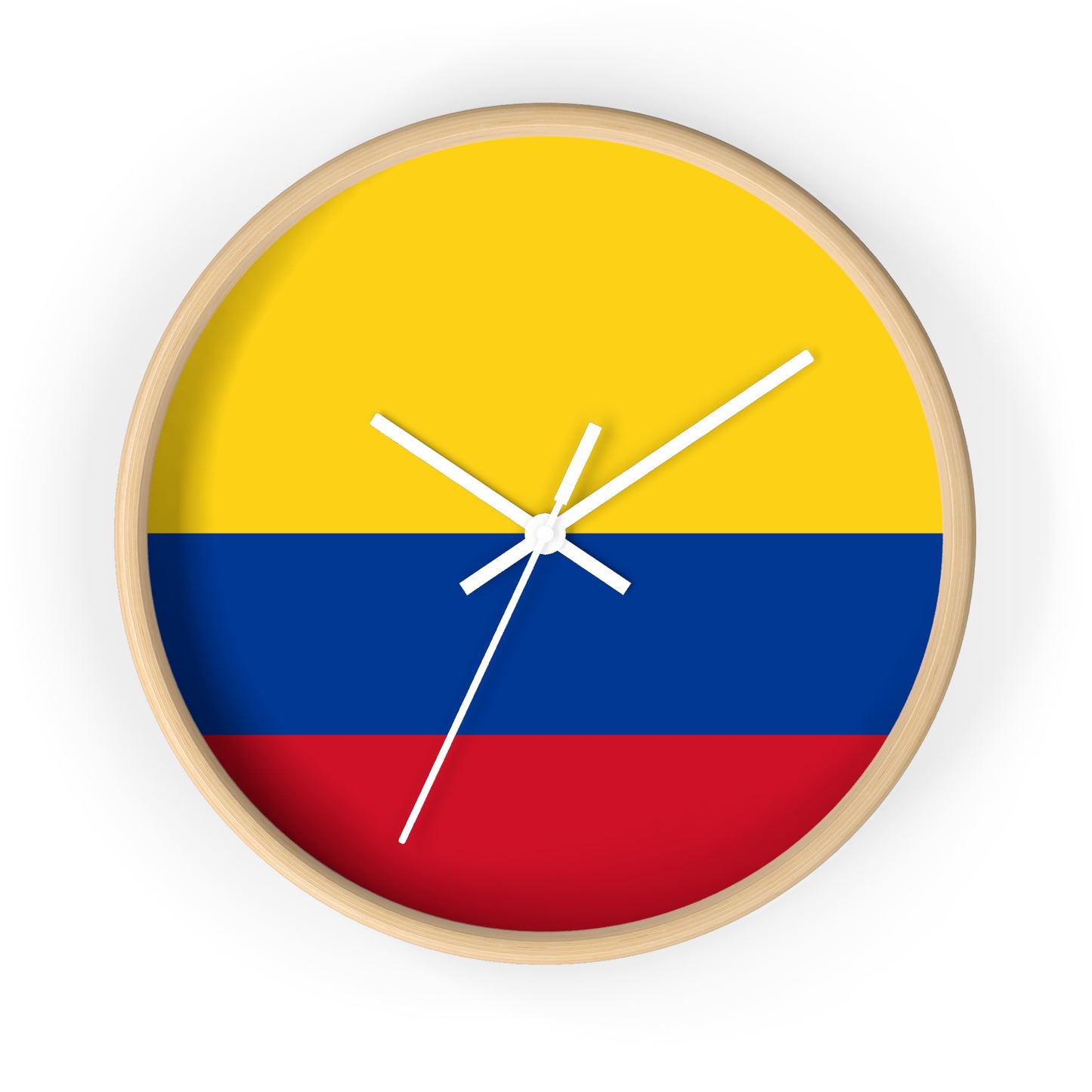 Colombian Flag Wall Clock - Vibrant Home Decoration for Proud Colombians