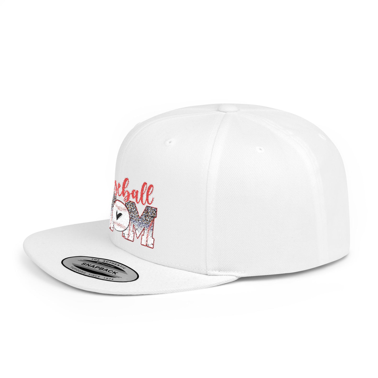 Women's Flat Snapback Cap Baseball Mom - Perfect Gift for Sports Moms