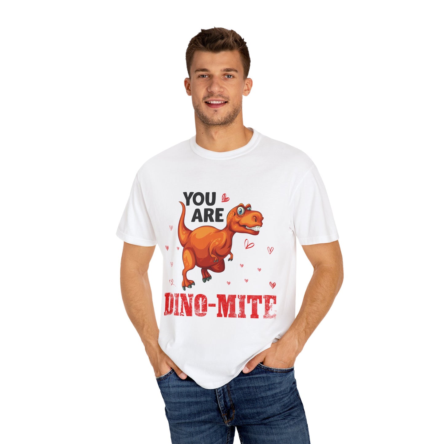 Dino-Mite T-Shirt - Valentine's Day and Dinosaur Lovers Gift