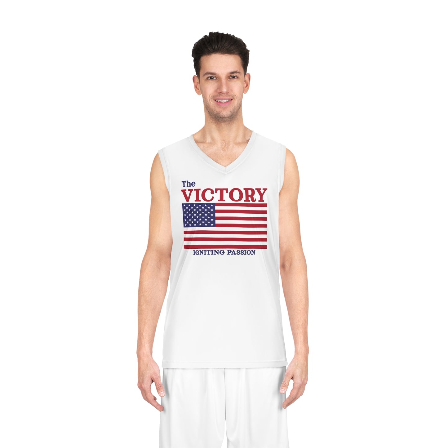 Victory Man`s Tank Top - Ignite Your Passion with USA Flag