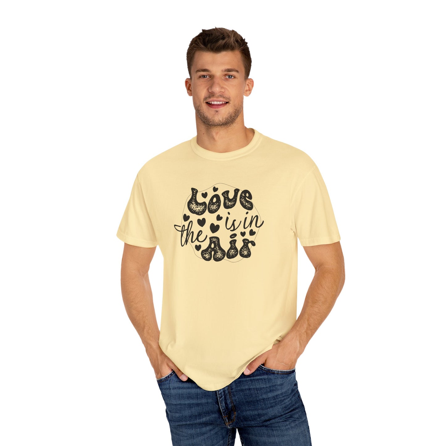 Women Graphic T-Shirt Love Is In The Air for Valentine's Day