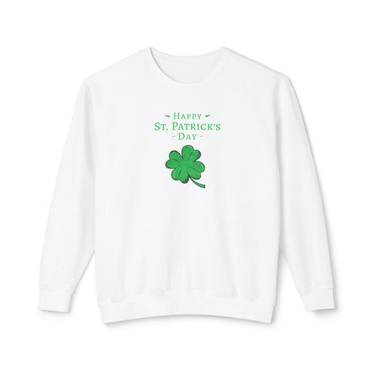 Happy St. Patrick's Day Unisex Lightweight Crewneck Sweatshirt