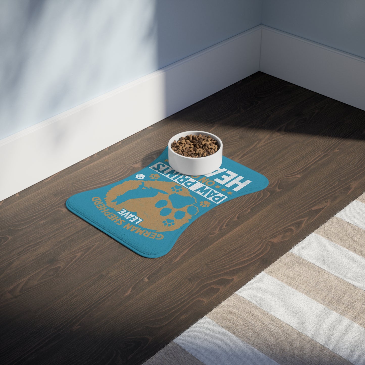 Personalyzed Dog Feeding Mat German Shepherd Pet Mat for Dog Lovers
