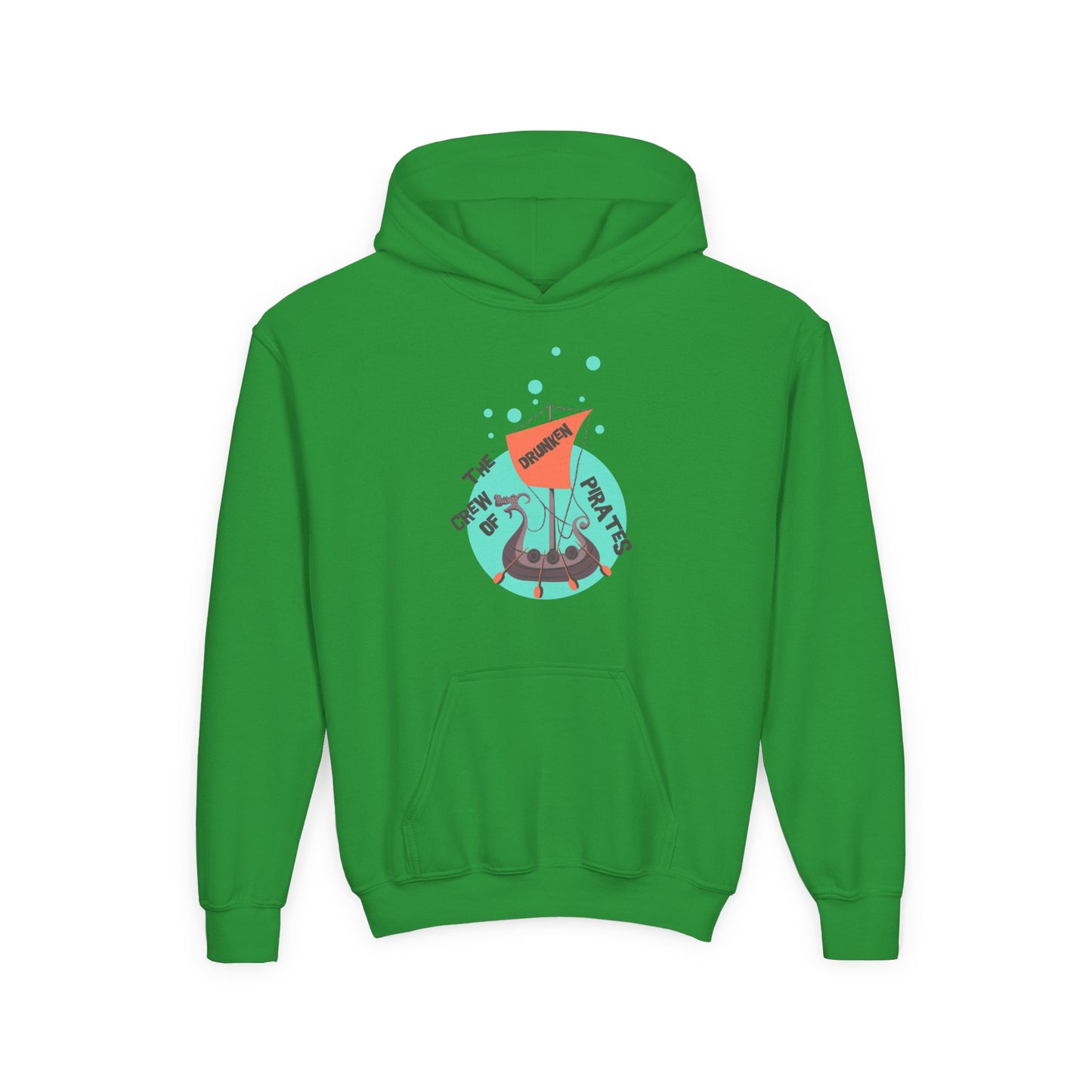 Youth Hoodie for Girls - "Don’t Worry, Be Happy"