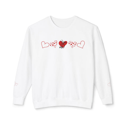 Valentine's Day Love Heart Crewneck Sweatshirt for Couples