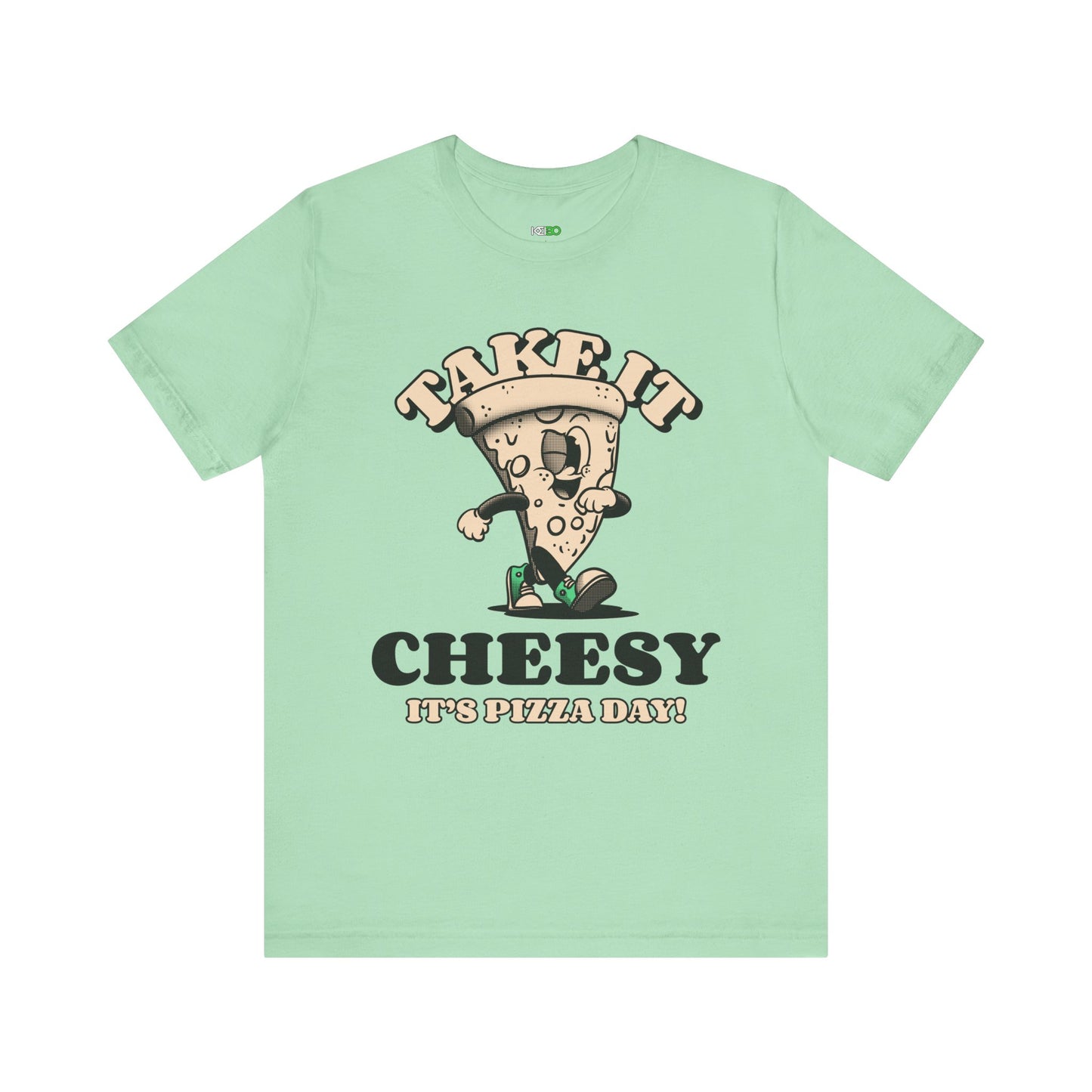 Cheesy Pizza Day Men's Tee - Fun Short Sleeve T-Shirt with Graphics