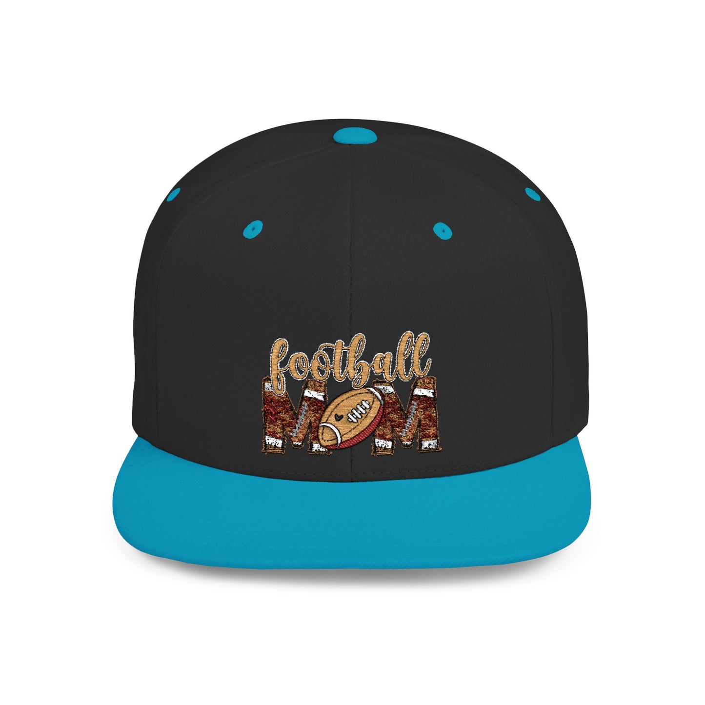 Women's Flat Snapback Cap Football Mom – Ideal Gift for Sports Moms