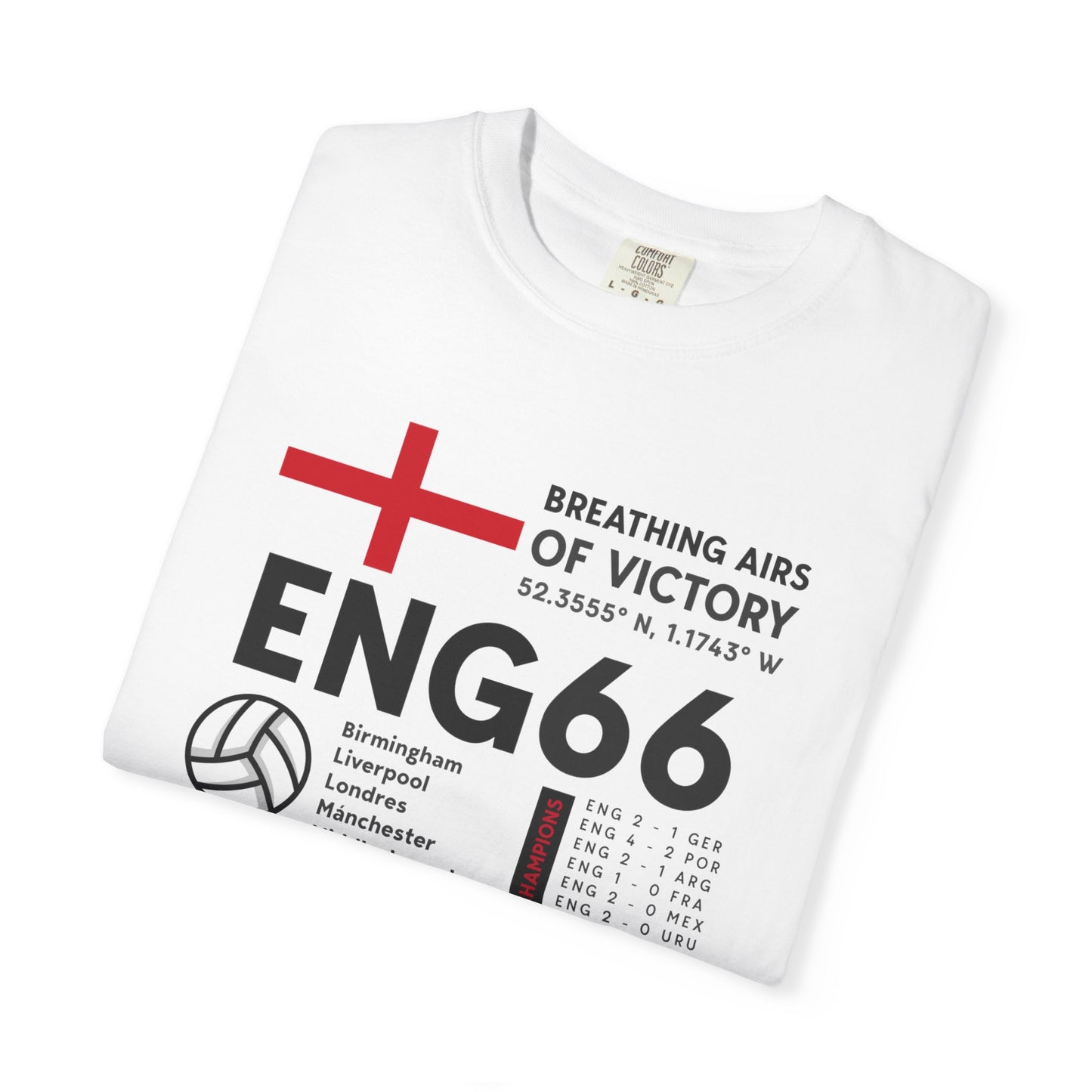 Unisex T-Shirt ENGLAND '66 Breathing Airs of Victory