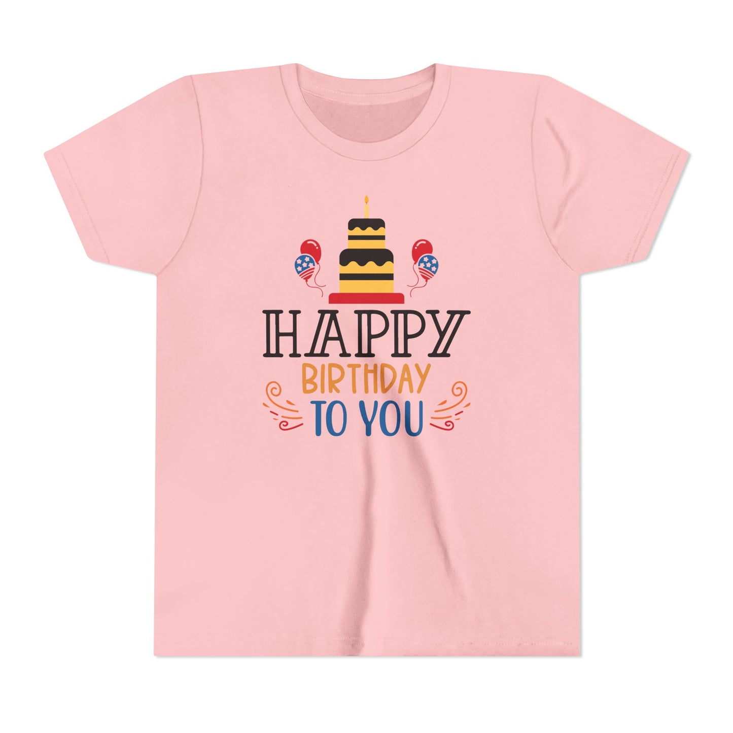 Happy Birthday Youth Short Sleeve Tee