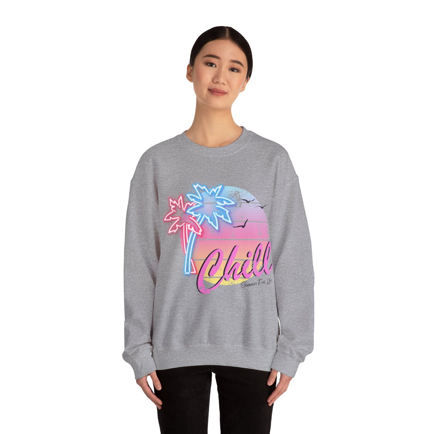 Chill Summer Vibes Unisex Crewneck Sweatshirt