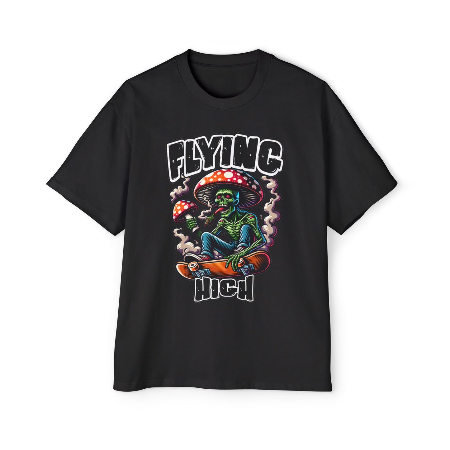 Men's Oversized Graphic T-Shirt Flying High for Festival Lovers
