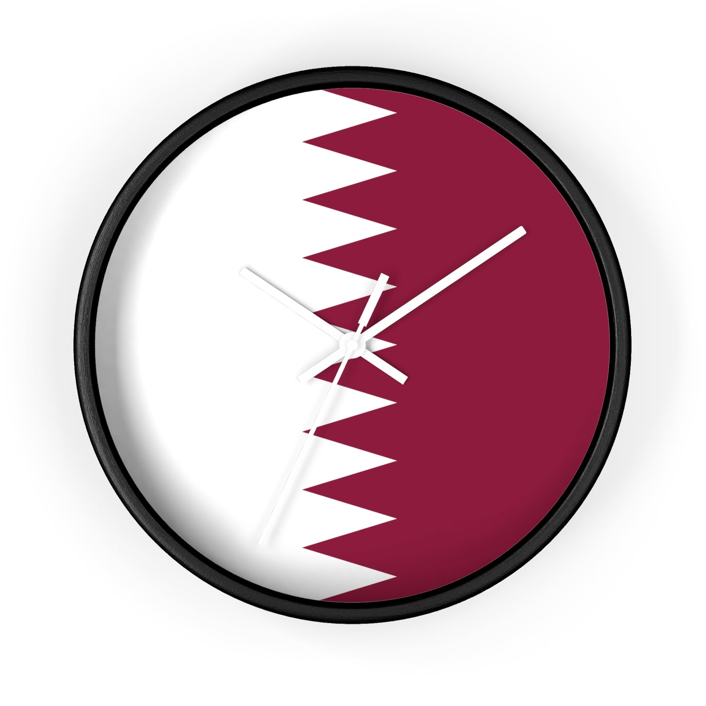 Qatar Flag Wall Clock - Stylish Home Decor for Every Occasion
