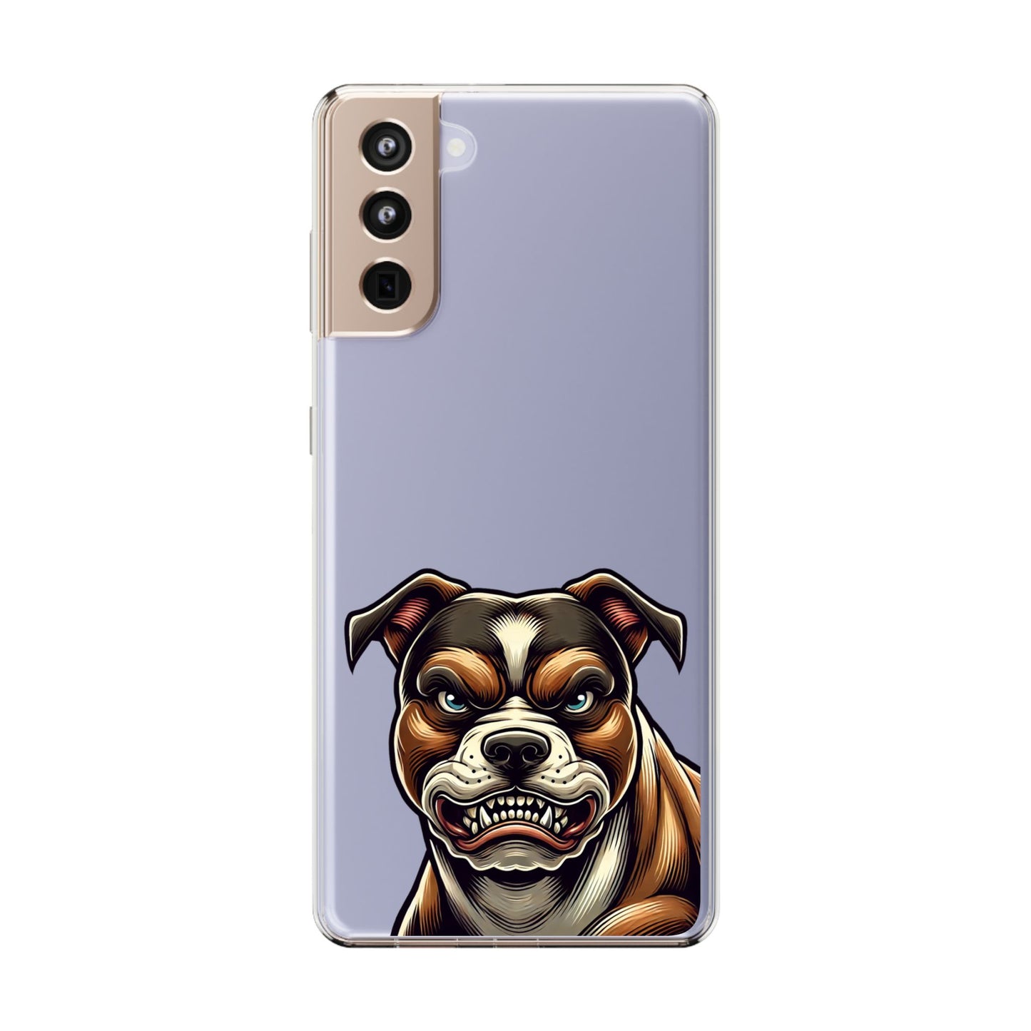 Pit Bull Print Clear Case - Perfect for Pet Lovers