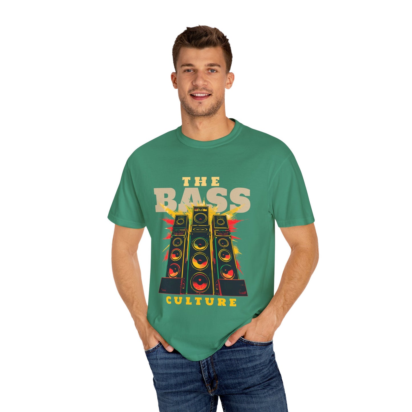 Men's Music Lovers Vintage Bass Culture T-Shirt