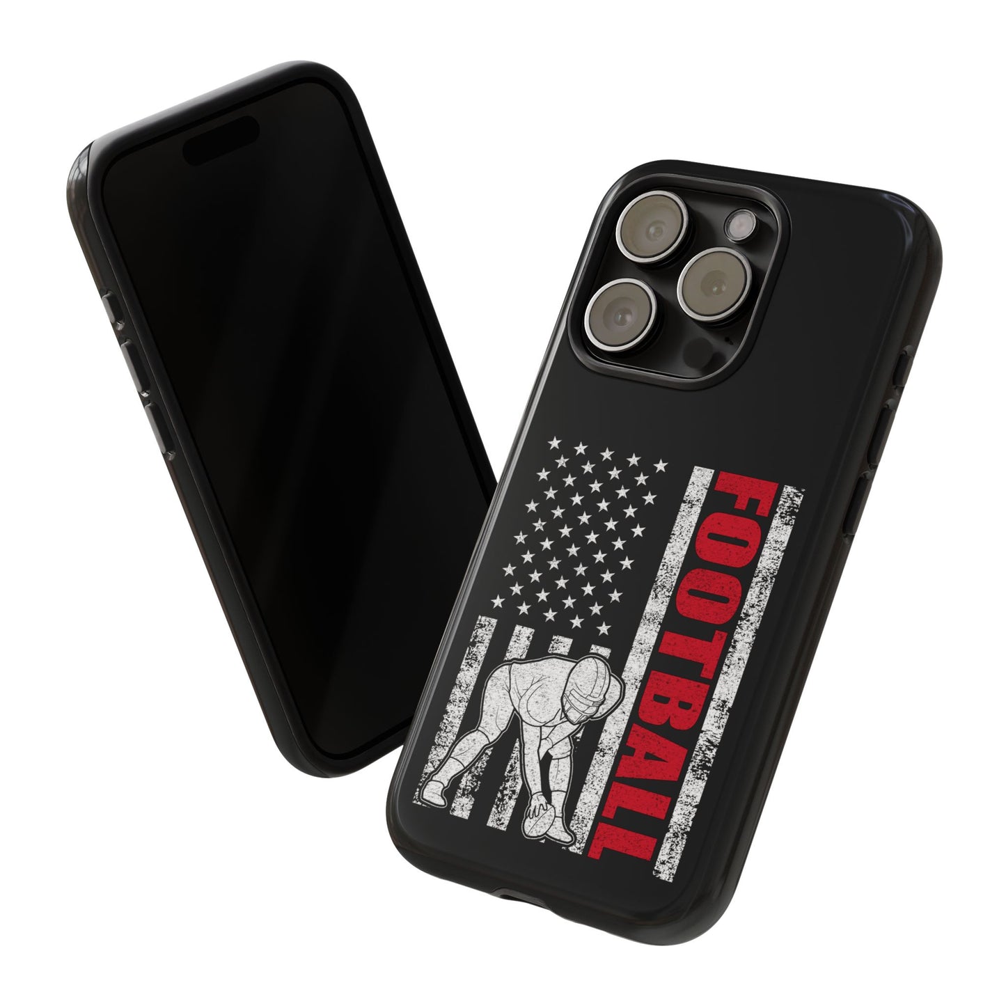 Football American Flag Phone Case - Tough Cases for Fans