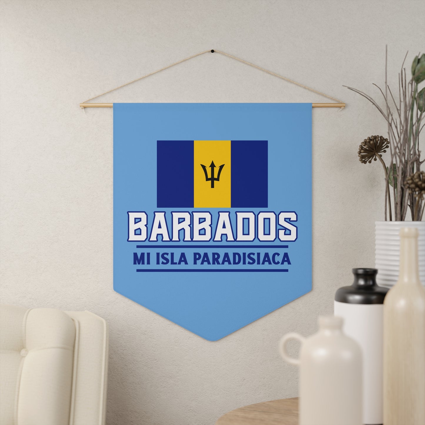 Barbados Pennant Wall Decor - Island Vibes Home Banner