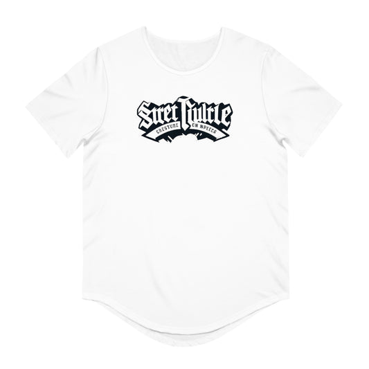 RetroWave Men's Jersey Curved Hem Tee – Urban Graphic T-Shirt