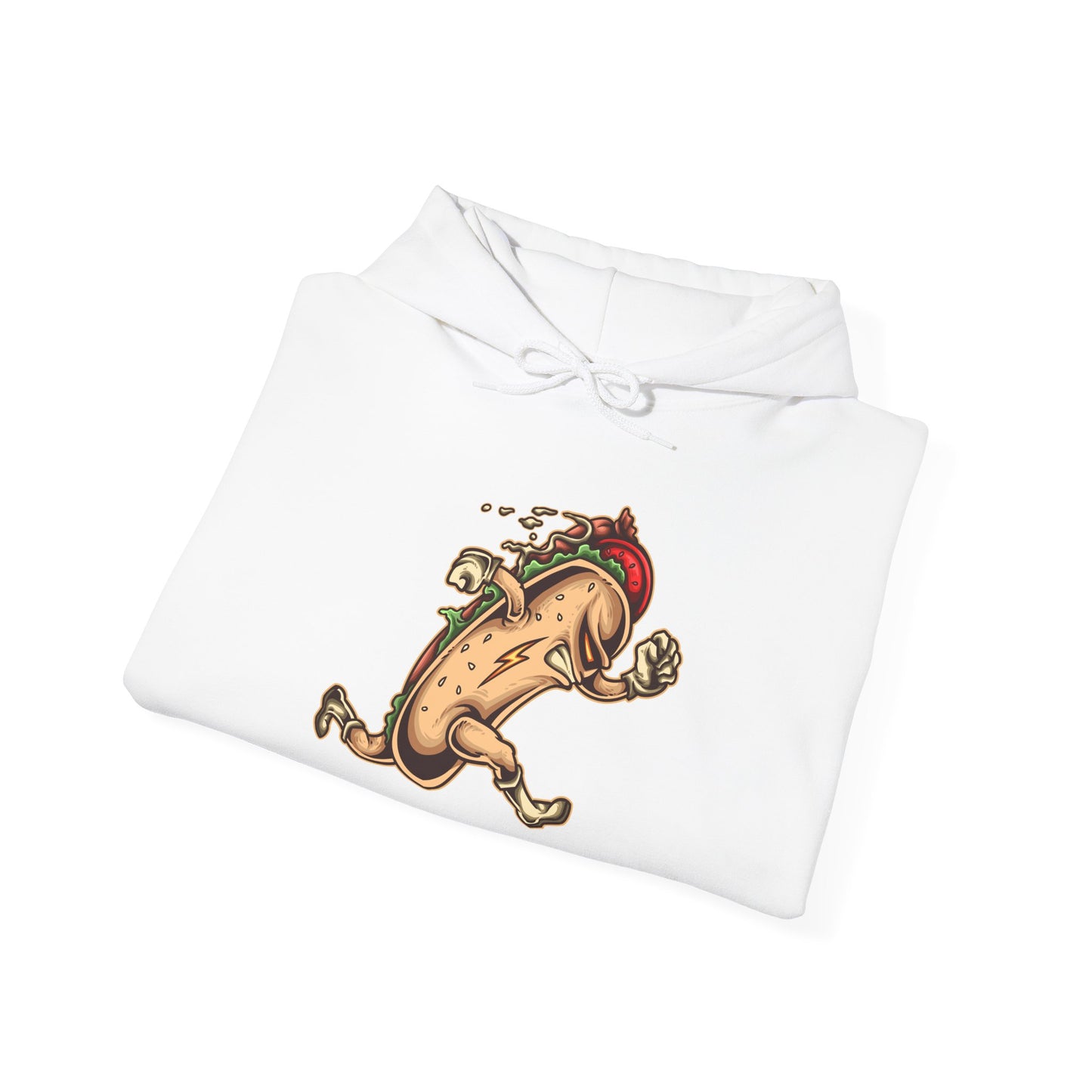 Fun Taco Running Unisex Hooded Sweatshirt