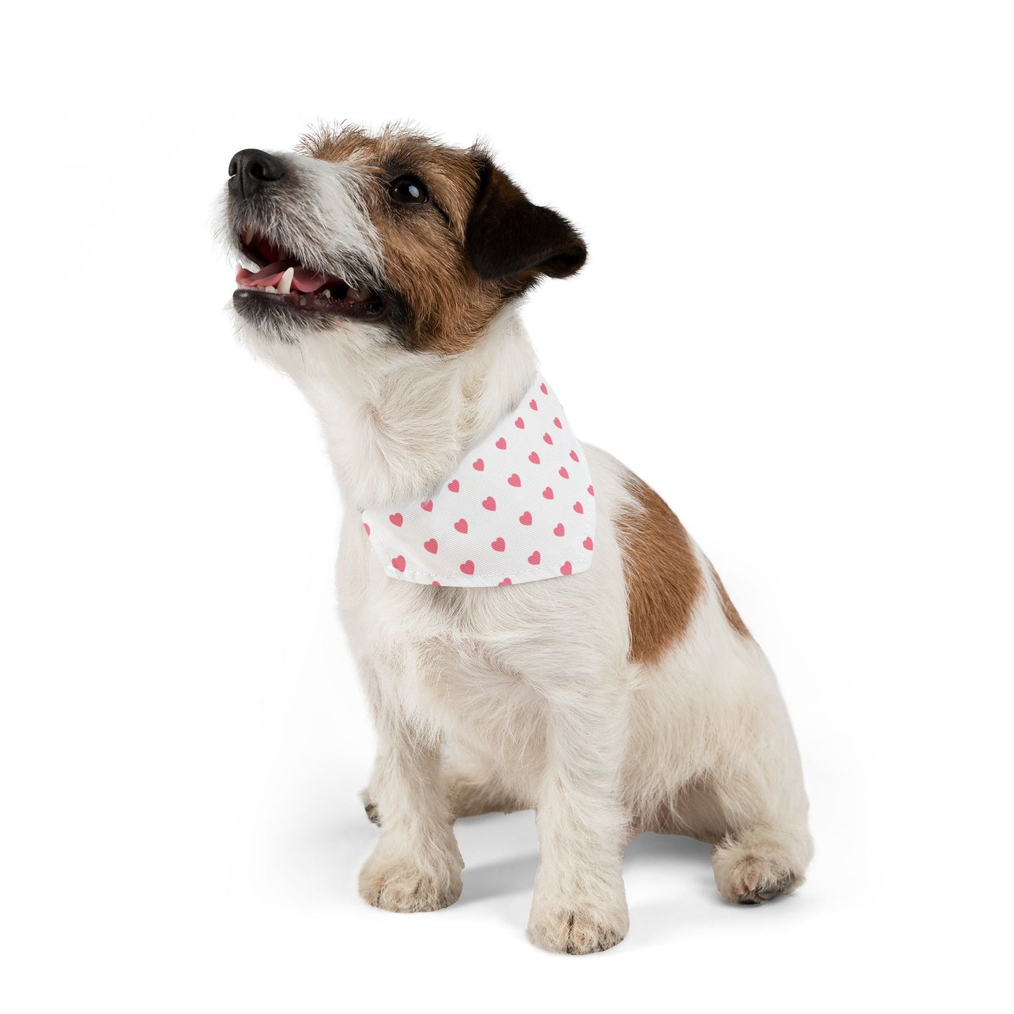 Love Heart Pattern Pet Bandana Collar for Dogs