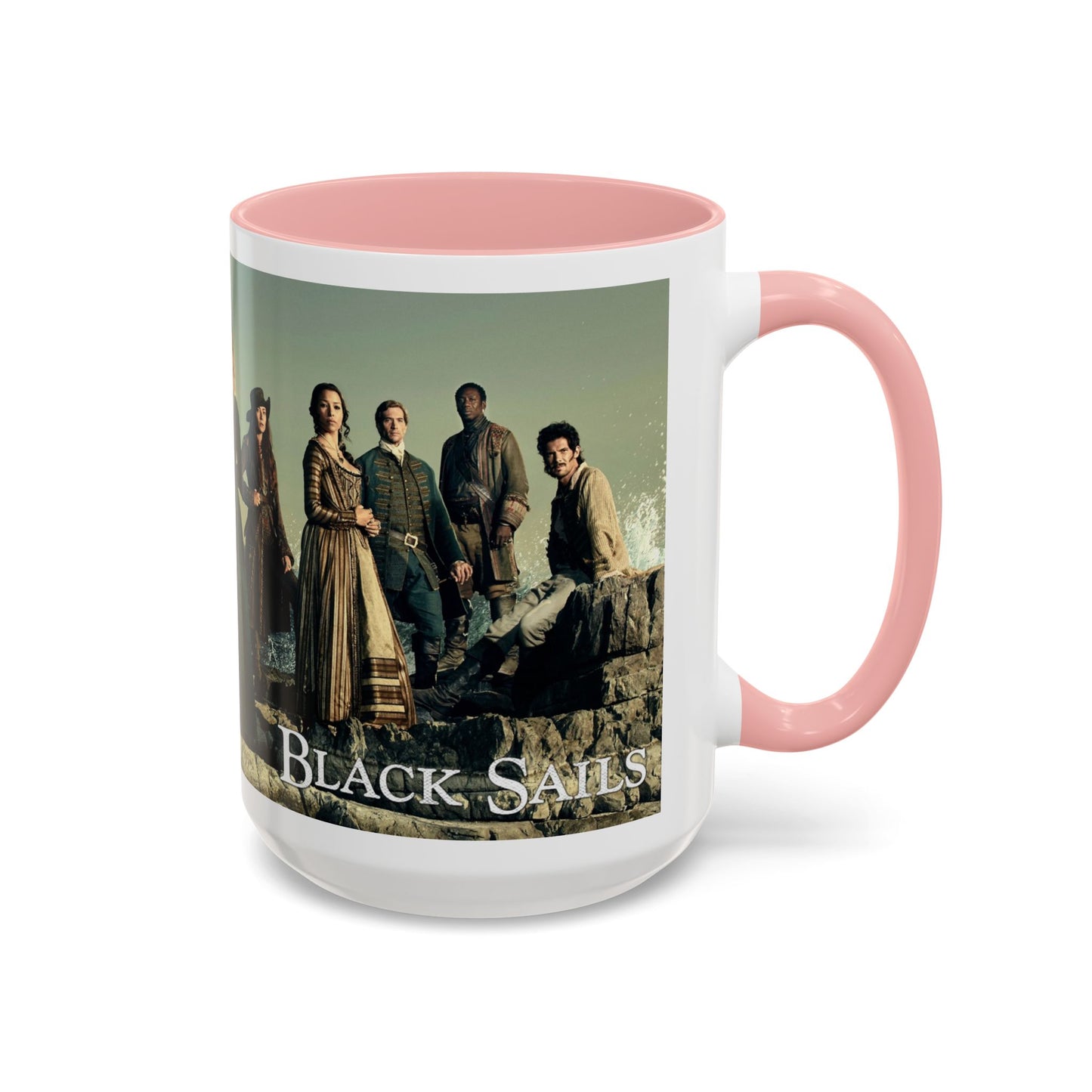 Black Sails Accent Coffee Mug - 11oz & 15oz | For Fans of Adventure & Pirates