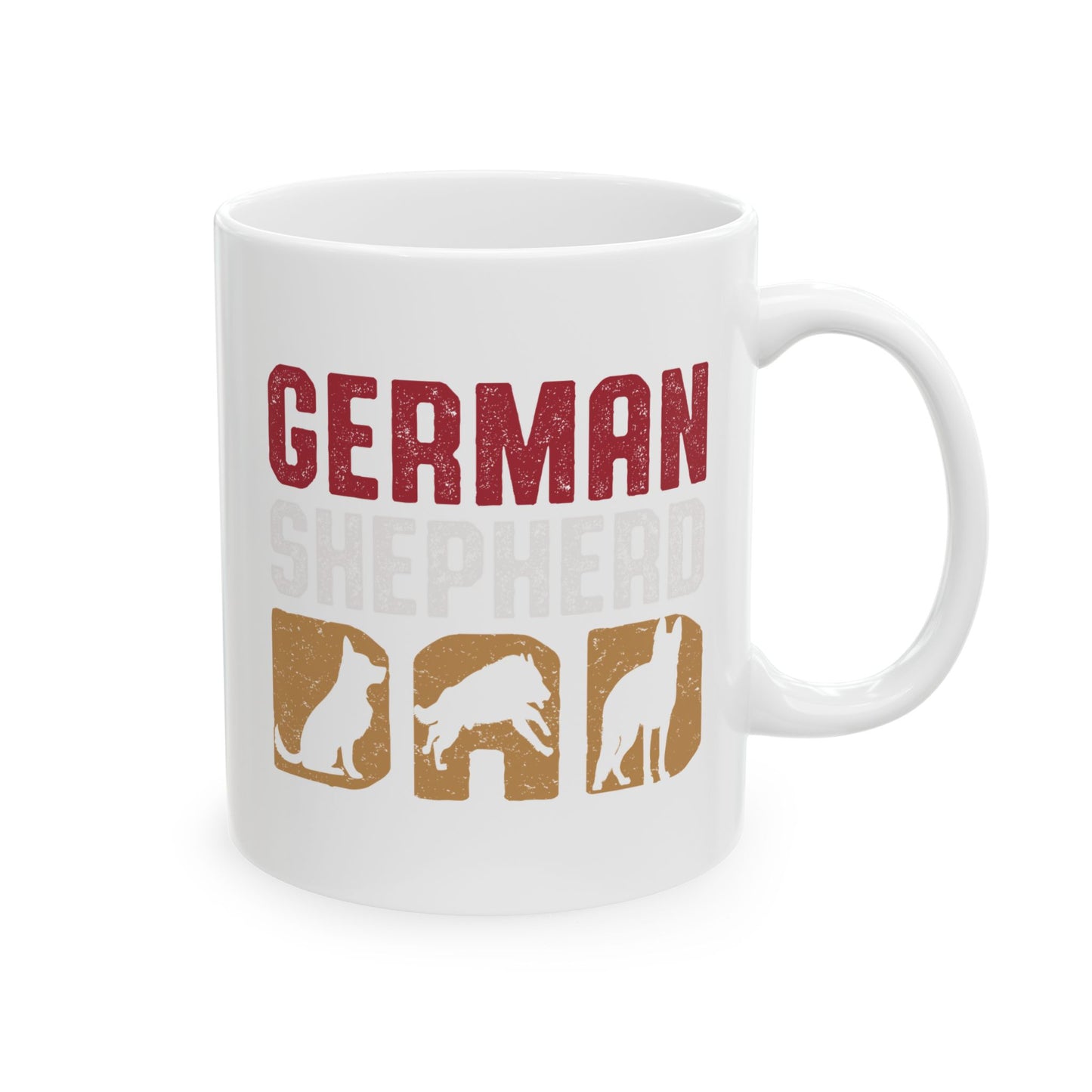 Personalized Dog Lover's German Shepherd Ceramic Mug Perfect for Pet Owners 11oz