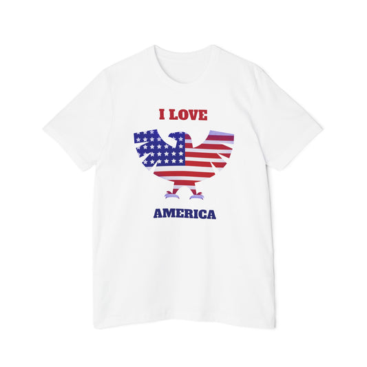 Patriotic Men's T-Shirt - I Love America USA-Made