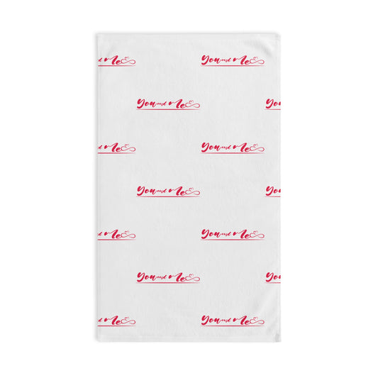 Romantic Hand Towel - 'You & Me' Design for Couples